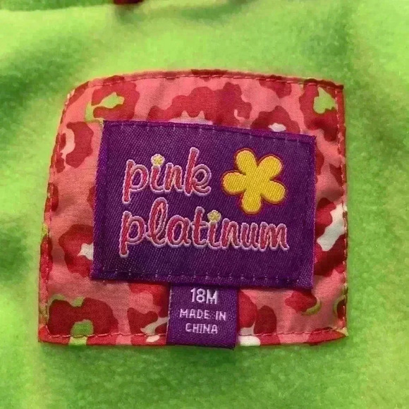 Child’s Pink Leopard Print Coat 18M - Picture 8 of 9